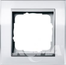 Ramka pojedyncza aluminiowy Gira Event Clear biały
